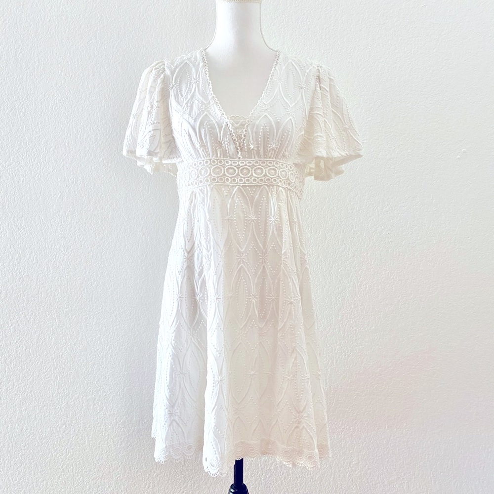 Anthropologie Embroidered Dress
